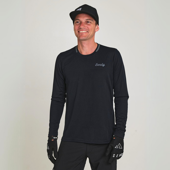 Send It Adults Long Sleeved MTB Jersey | Black 23