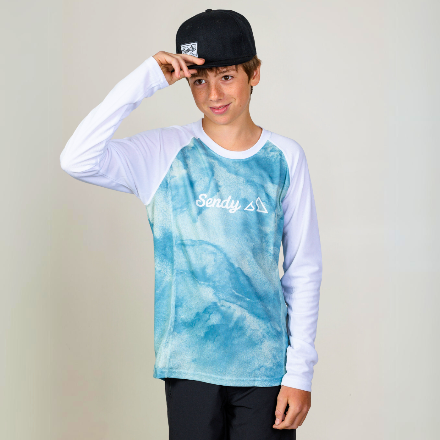 Send It Kids Long Sleeved MTB Jersey | Mist