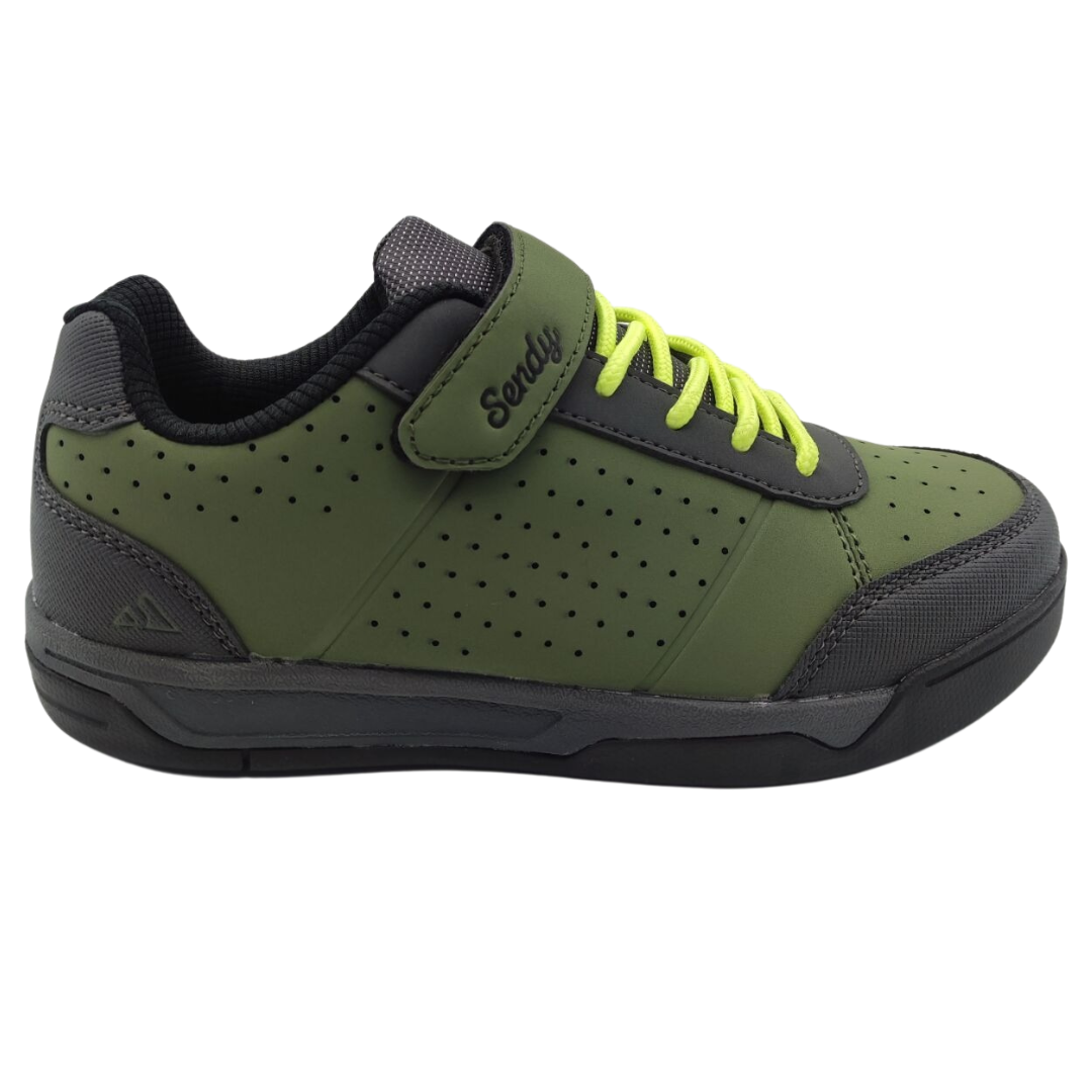 Sendy Shred Sole Youth MTB Shoes - Shred Green