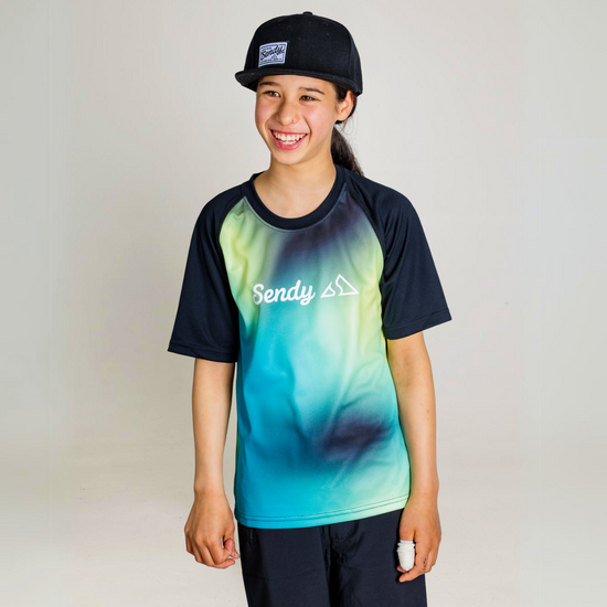 Send It Kids Short Sleeved MTB Jersey | Swirl