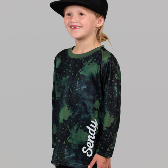 Send It Kids Long Sleeved MTB Jersey | Acid