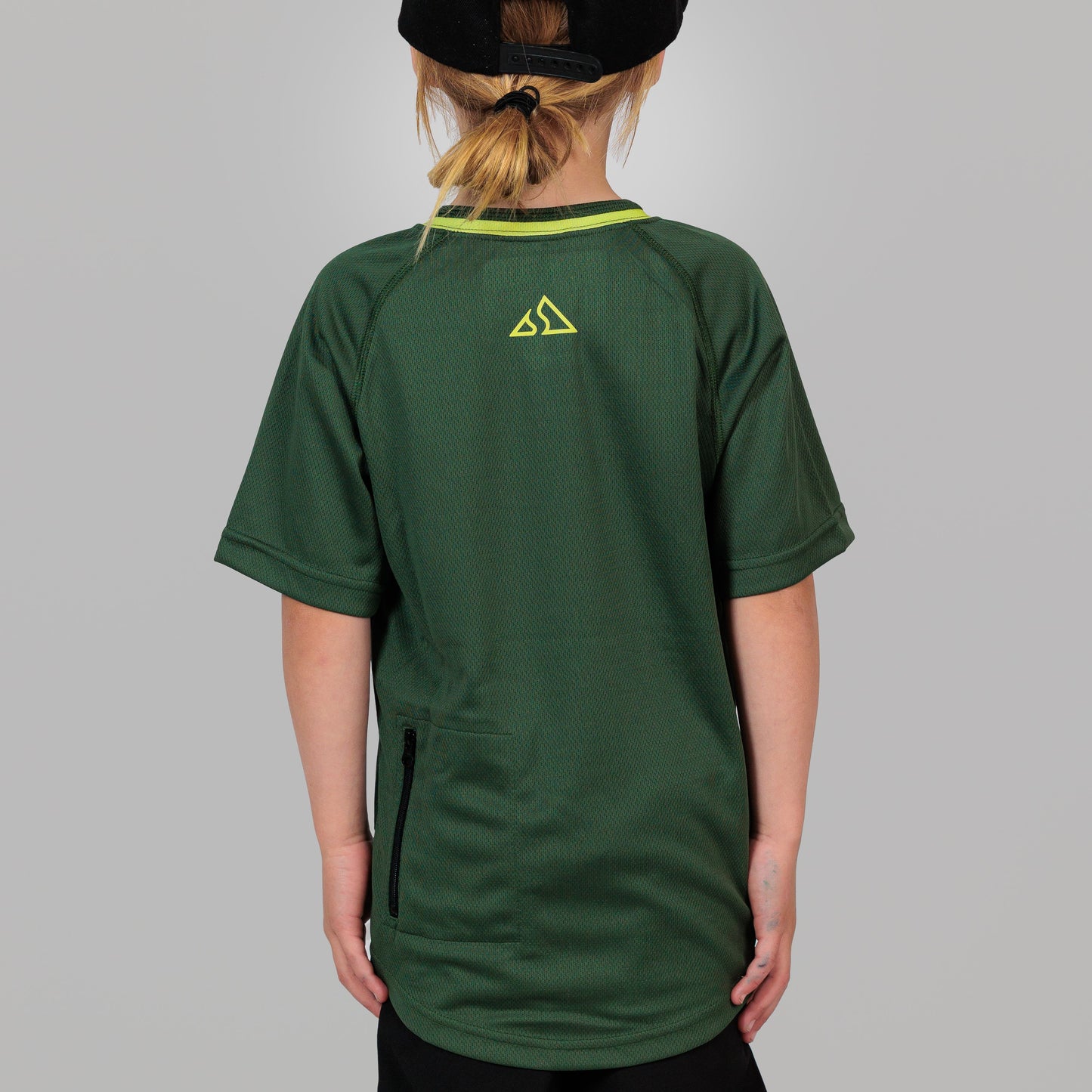 Send It Kids Short Sleeved MTB Jersey | Bold Green