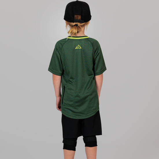 Send It Kids Short Sleeved MTB Jersey | Bold Green