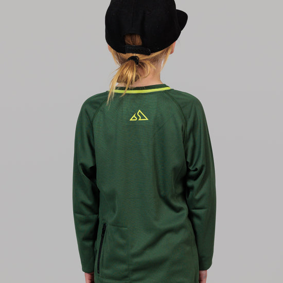 Send It Kids Long Sleeved MTB Jersey | Bold Green